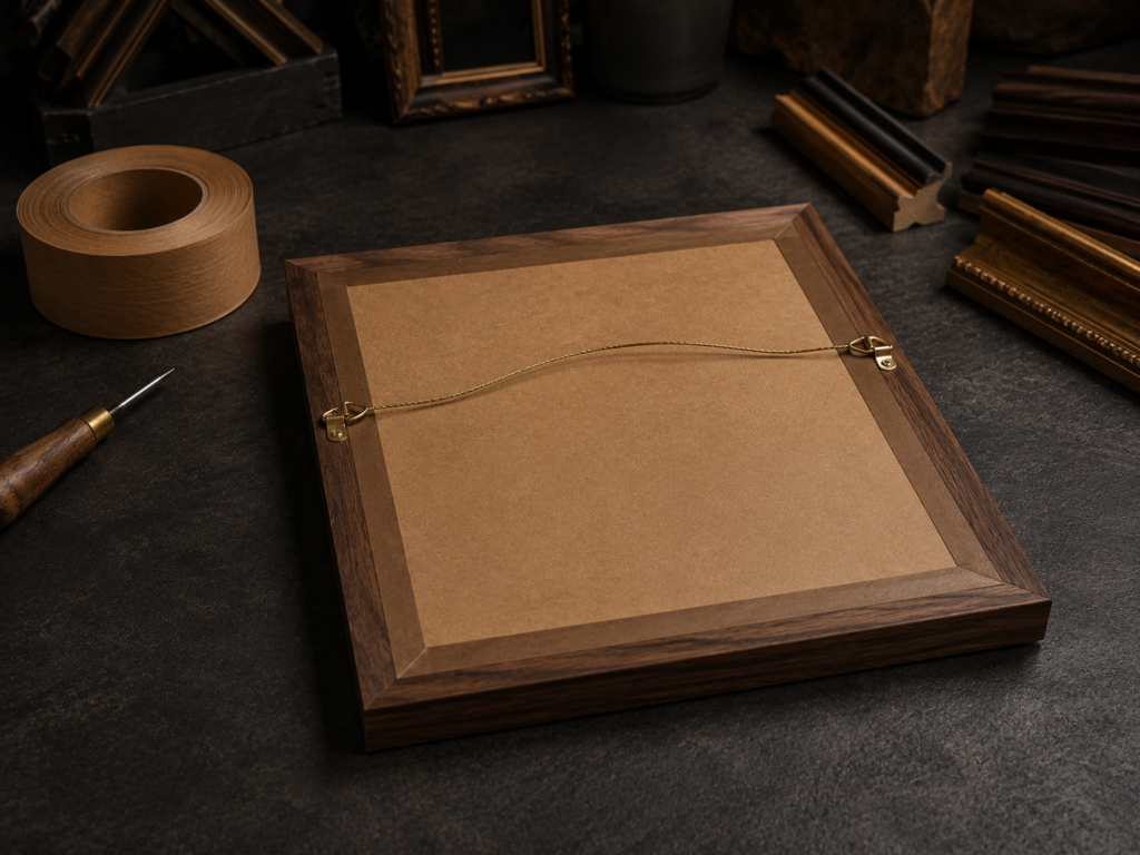 Professional picture frame finishing